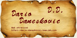 Dario Danesković vizit kartica